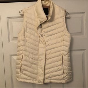 Cream puffy vest